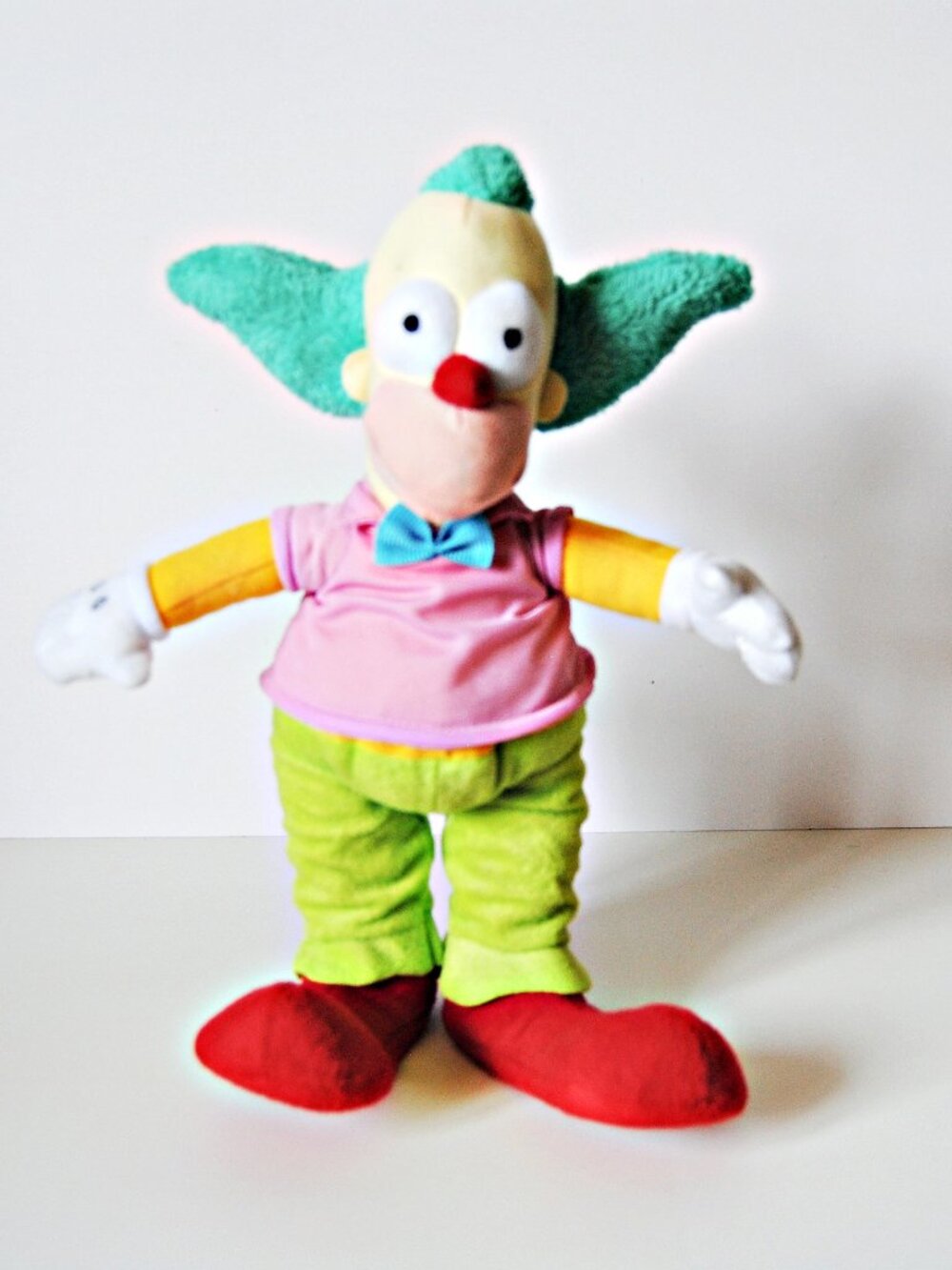Krusty The Clown Stuffed Plush Toy Universal Studios The Simpsons 12"